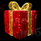 Светодиодная фигура "Красный подарок" 1.9х1.5х1.5м